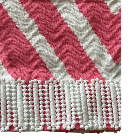 NWTS TAYLOR 60s STYLE PINK & WHITE SLEEVELESS GEOMETRIC DRESS SZ 10 - Picture 8 of 11